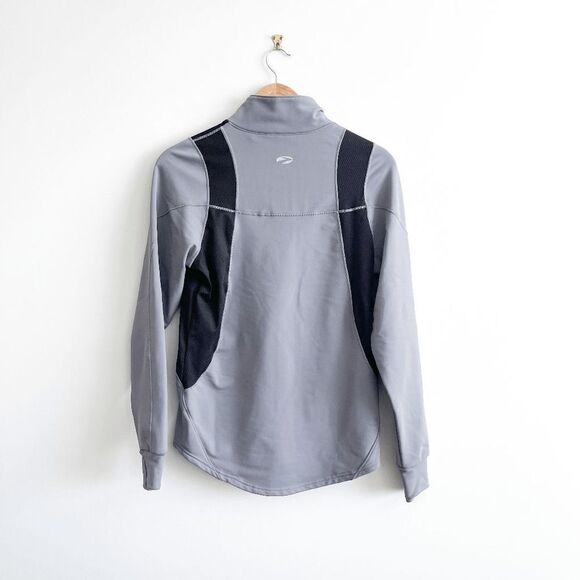 Brooks Men Athletic Performance Running Top Mock Neck Quarter Zip Gray Small - Picture 2 of 6